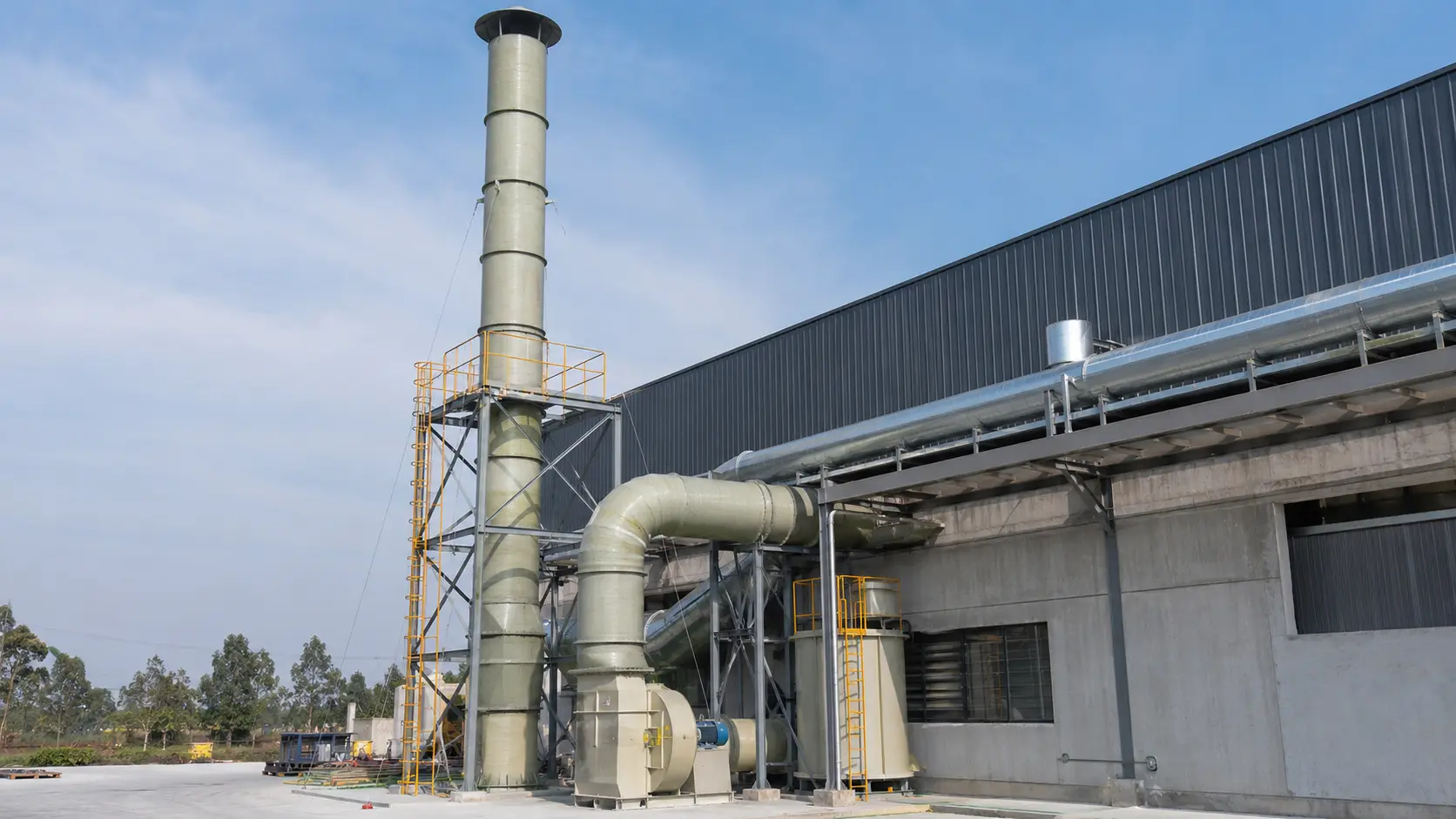 Industrial chimney manufactured by Vartika Fibre