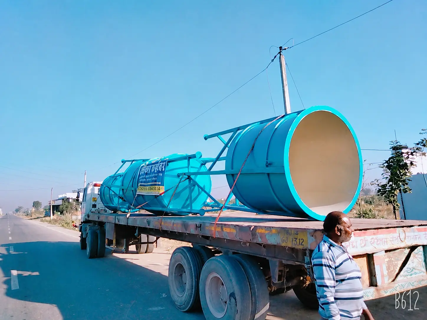 FRP PP-FRP storage tank installation support by Vartika Fibre